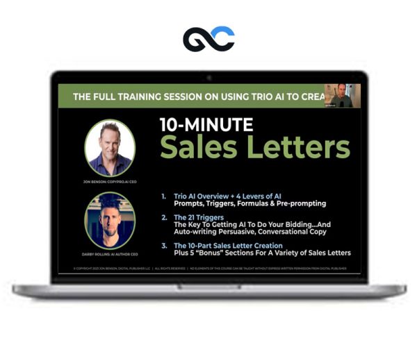 Jon Benson – 10 Minute Sales Letter